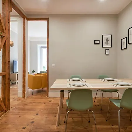 Apartament Design For Big Groups 4bed/3bath Lizbona